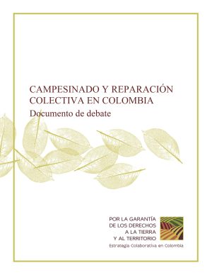 Campesinado y reparación colectiva en Colombia