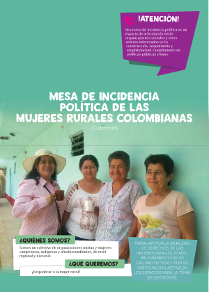 Mesa de incidencia política de las mujeres rurales colombianas