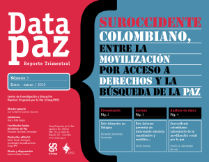 Suroccidente colombiano, entre la movilización por acceso a derechos y la búsqueda de la paz