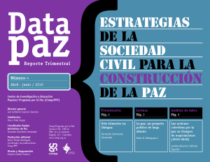 Estrategias de la sociedad civil para la construcción de paz
