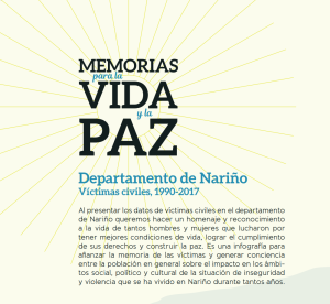 Línea del tiempo: Memorias para la vida y la paz. Departamento de Nariño. Víctimas civiles, 1990-2017